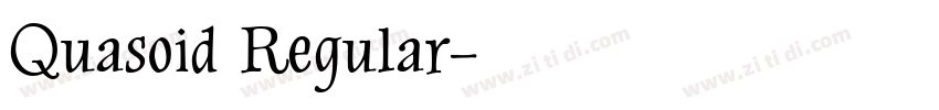 Quasoid Regular字体转换